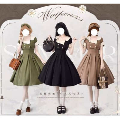 Forest Wardrobe Waipoua's Summer JSK and Jacket Set(3 Colours/Full Payment Without Shipping)